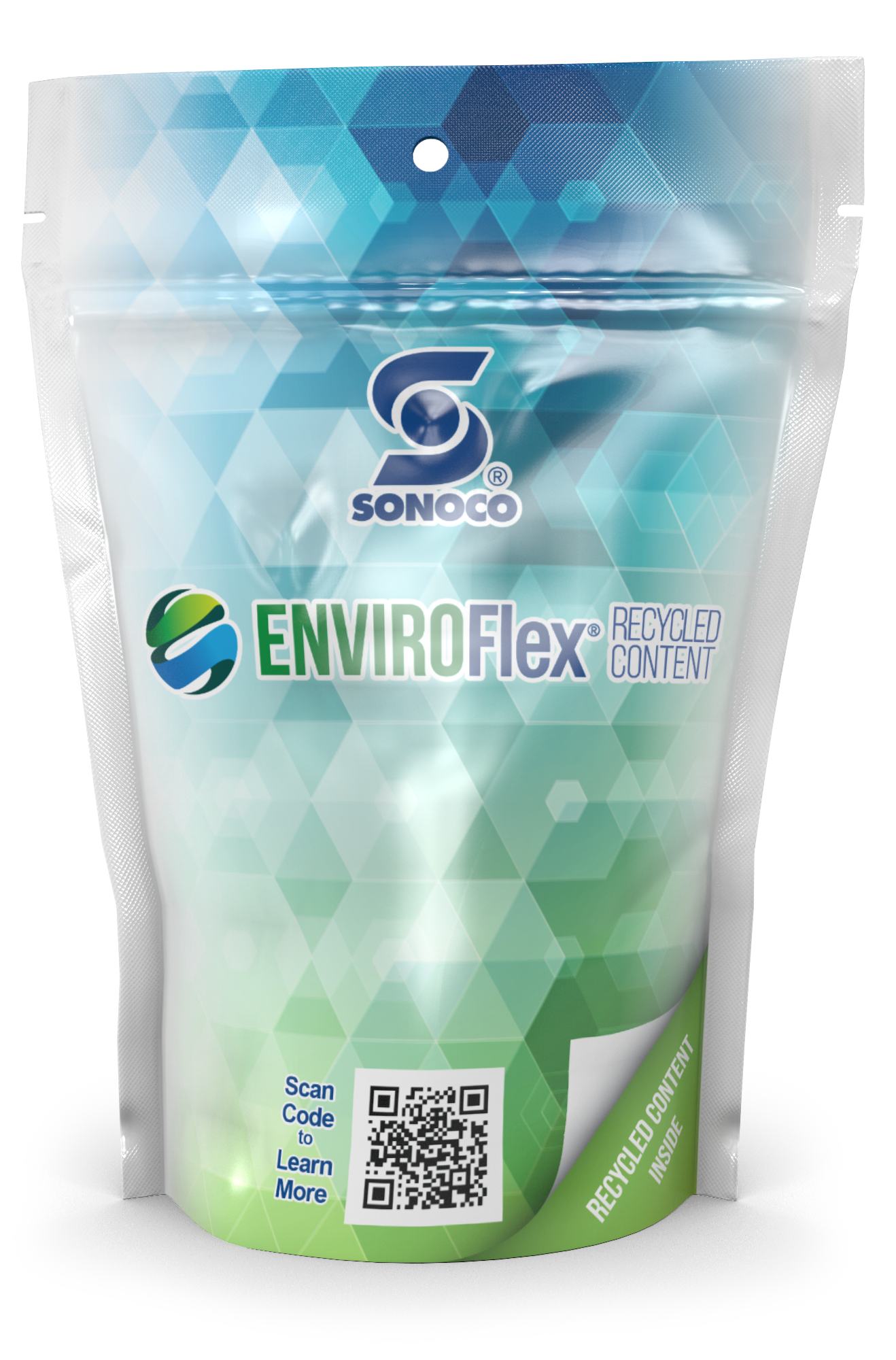 EnviroFlex Recycled Content stand-up pouch