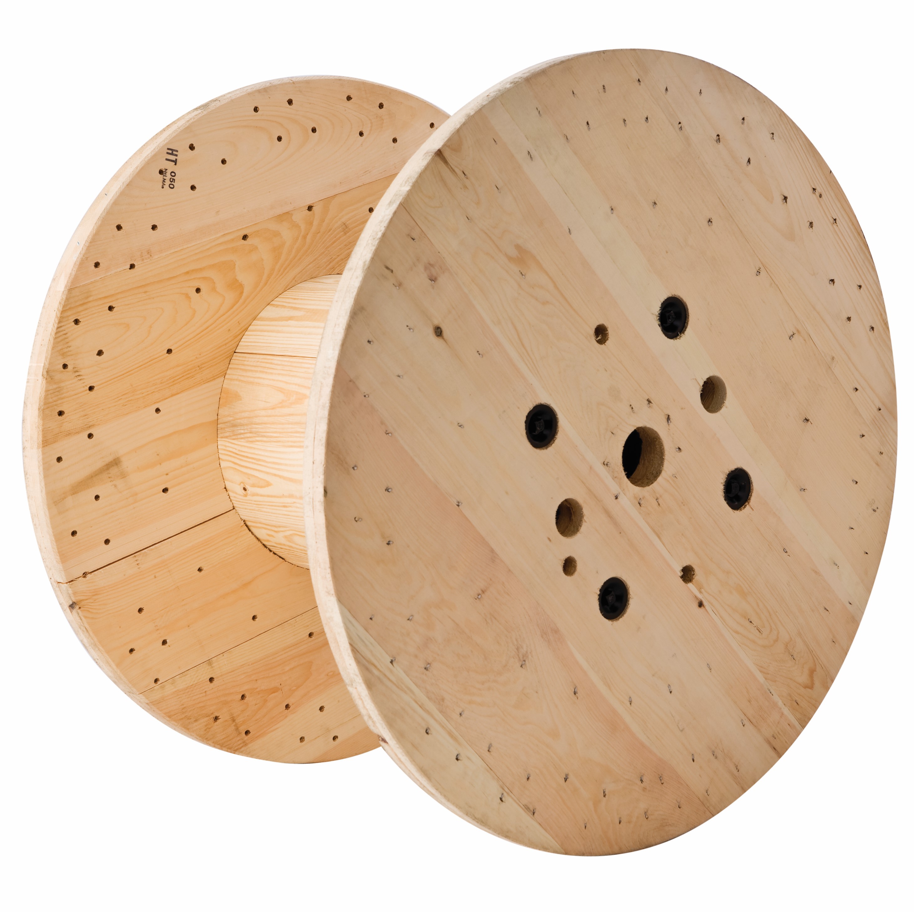 Nailed wood reel