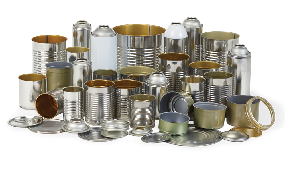 Photo of assorted metal cans