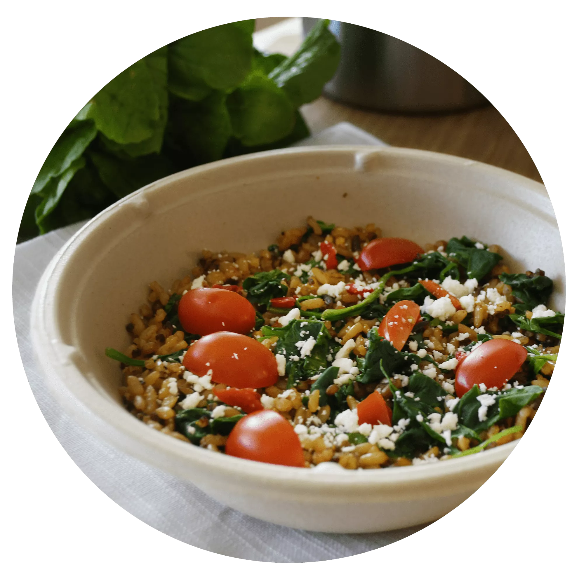 Natrellis bowl with food