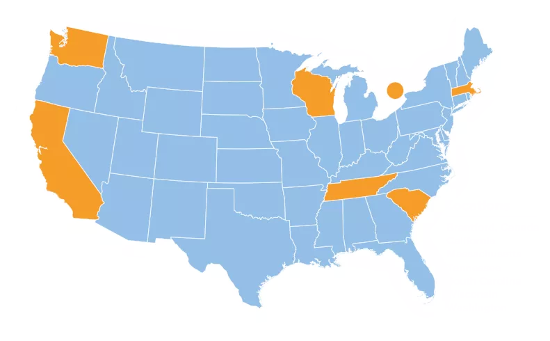 Map of Paperboard Locations