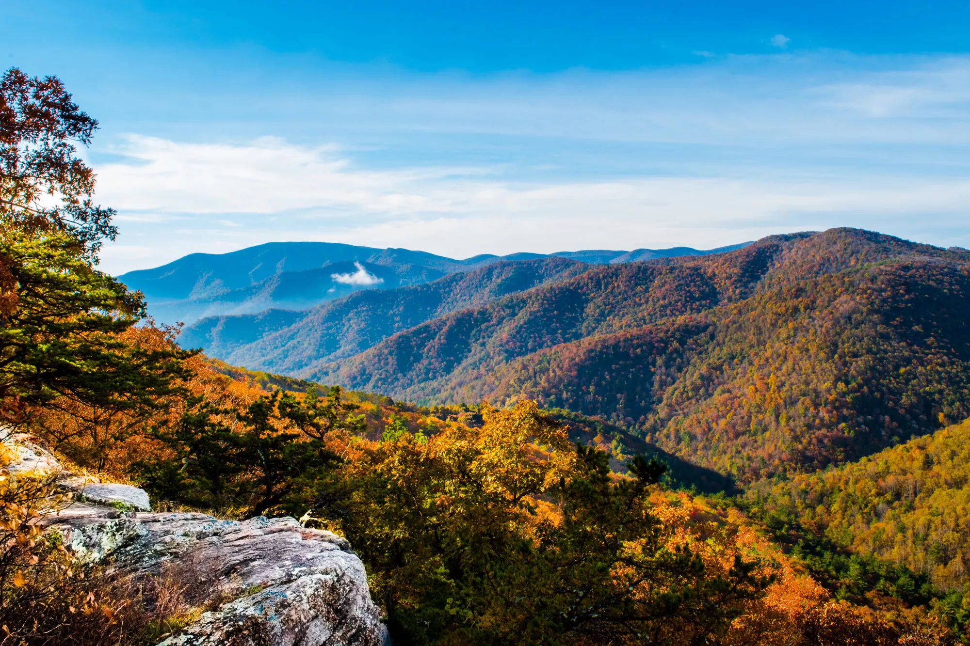 Mountain landscape in the fall