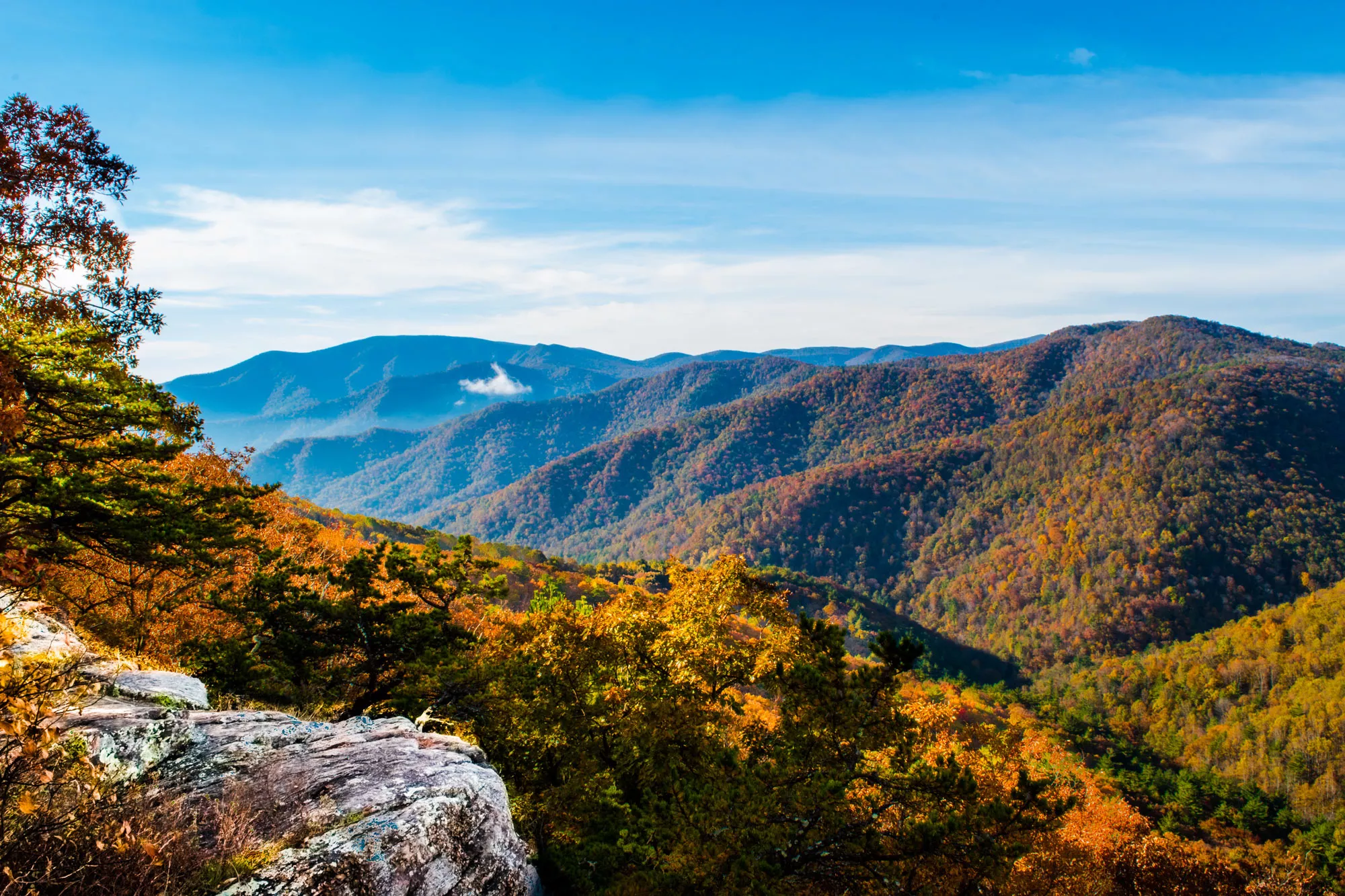 Fighting Climate Change Mountain landscape in the fall
