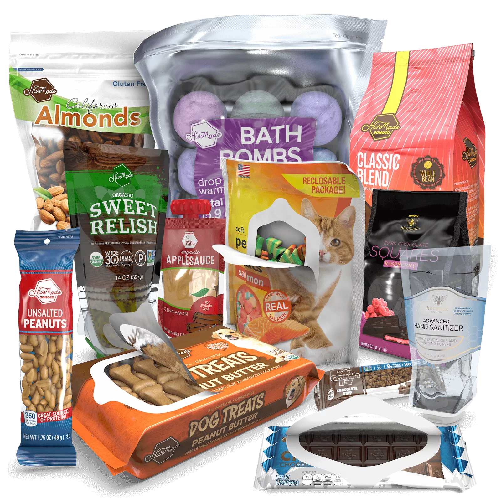 Rollstock packaging for food, pet care, and health and beauty products