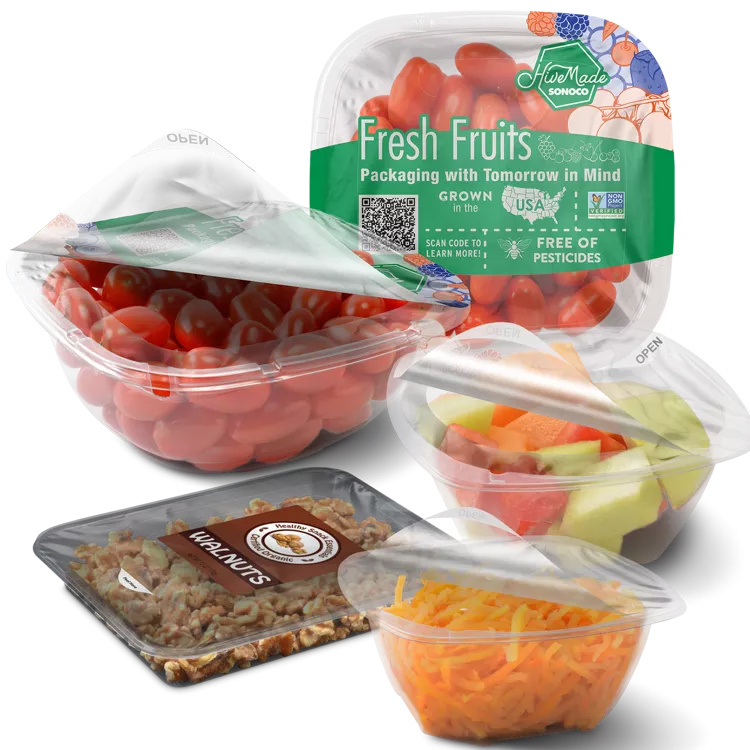 SmartSeal lidding on produce packages