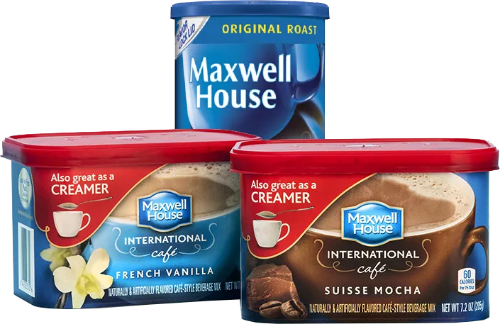 Maxwell House coffee family shot