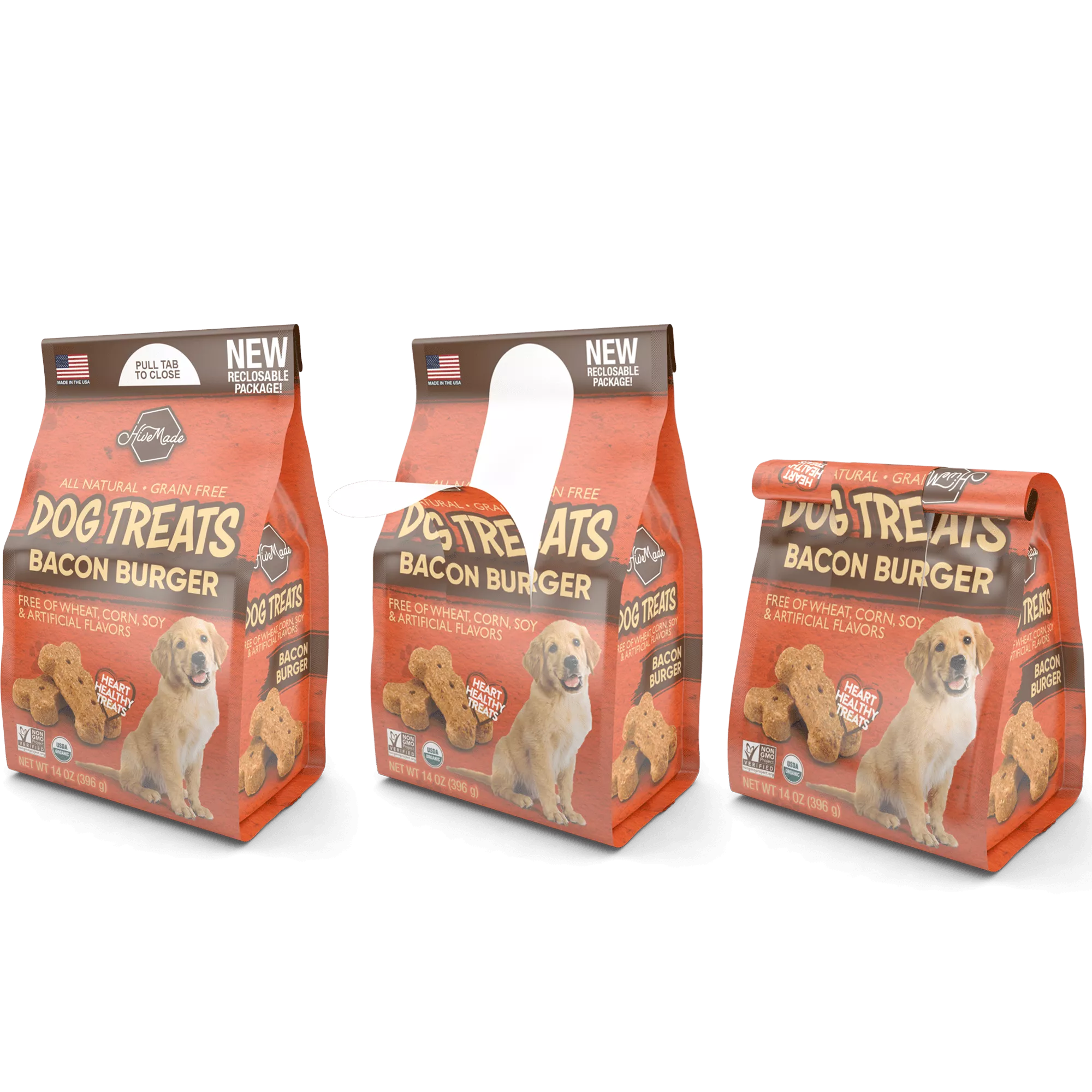 Dog treats packaging with Seal Tab