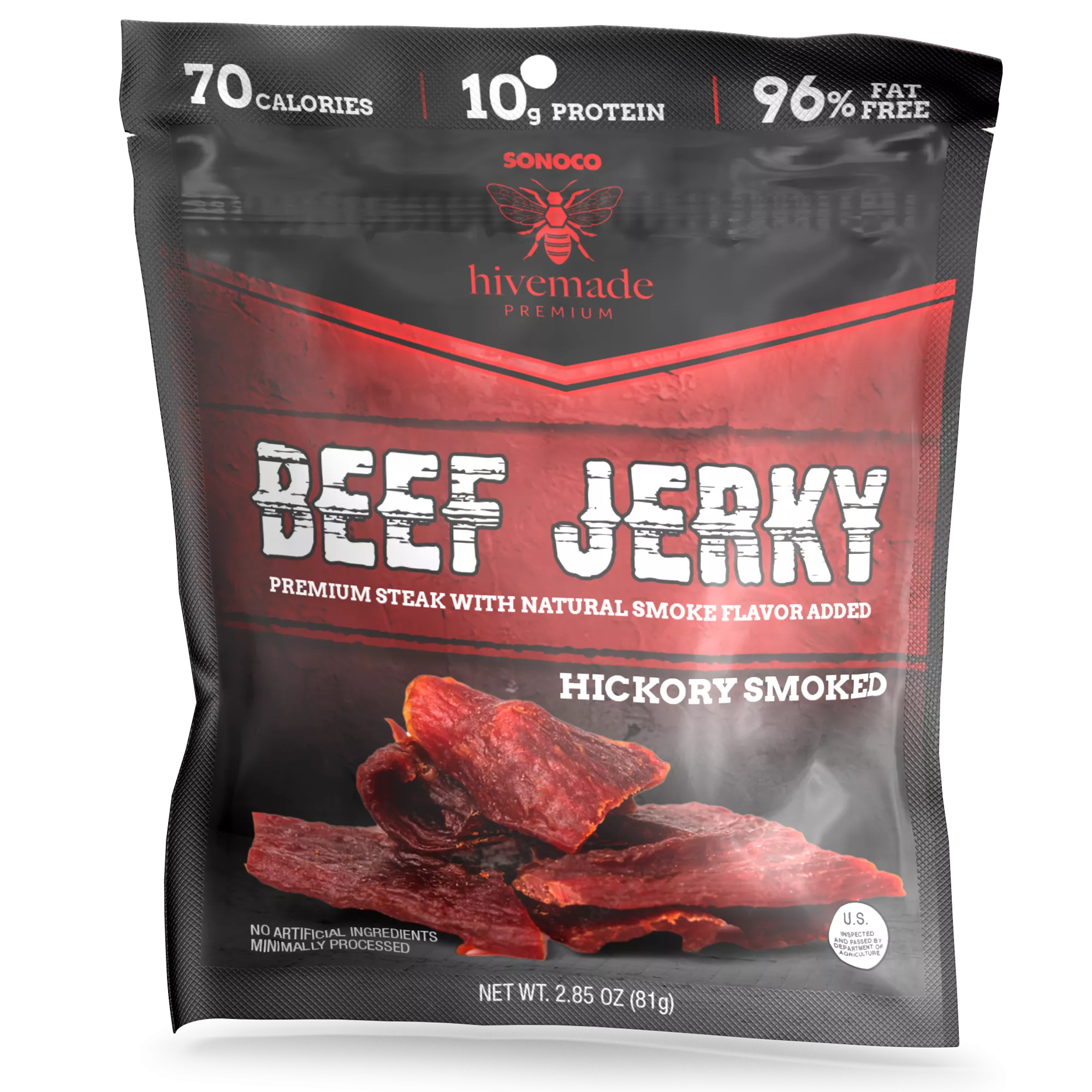 Pouch of beef jerky