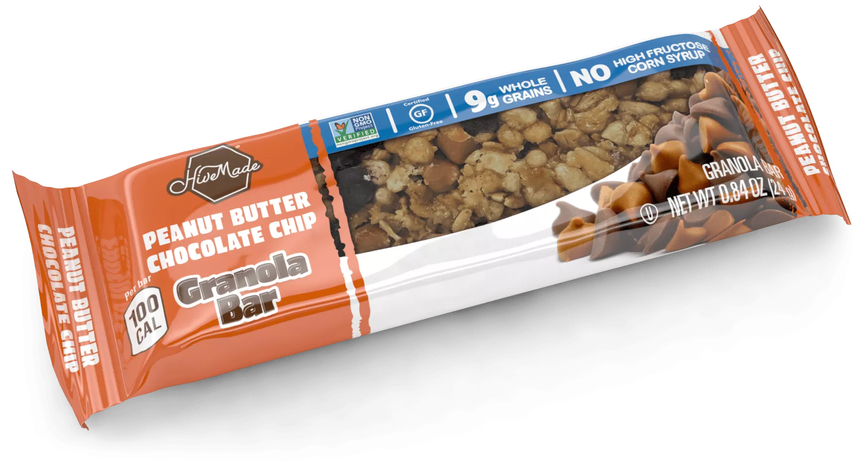Clear granola bar packaging