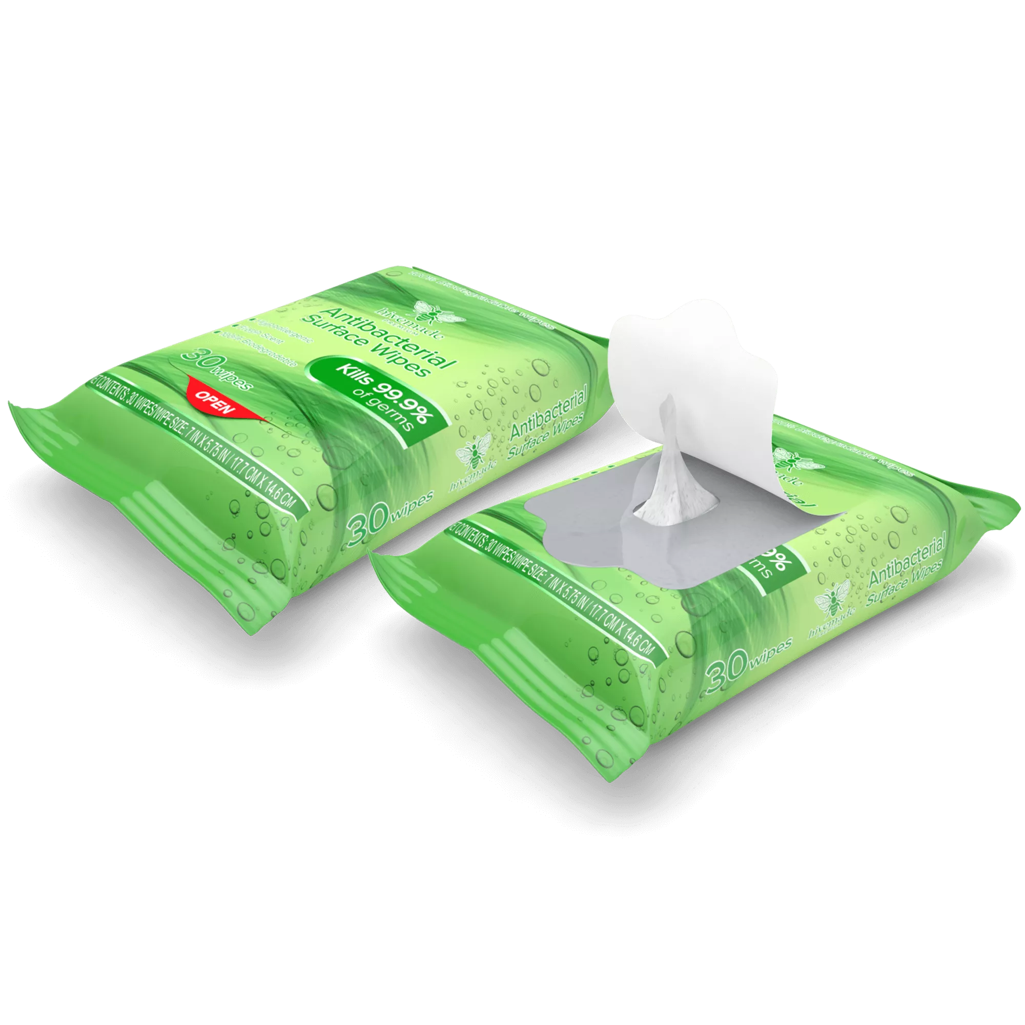 Resealable wipes packaging