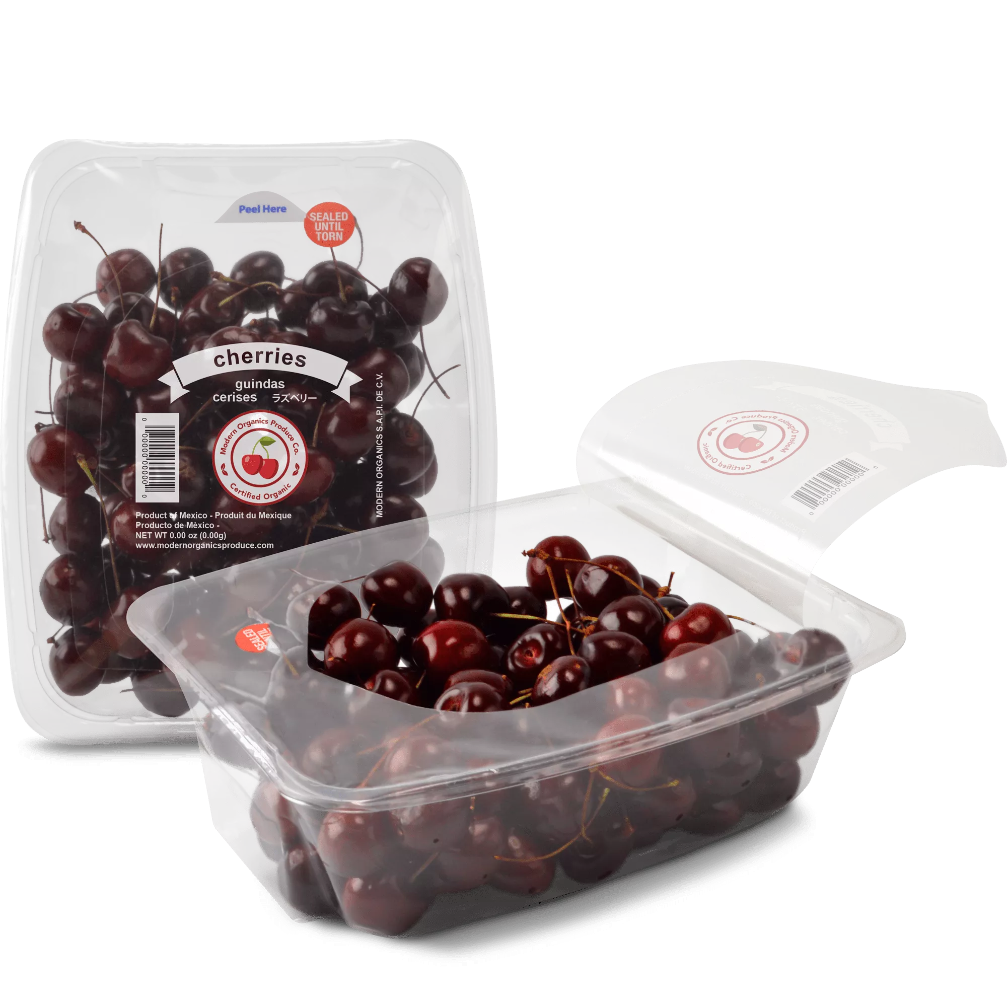 Peel and reseal produce packaging