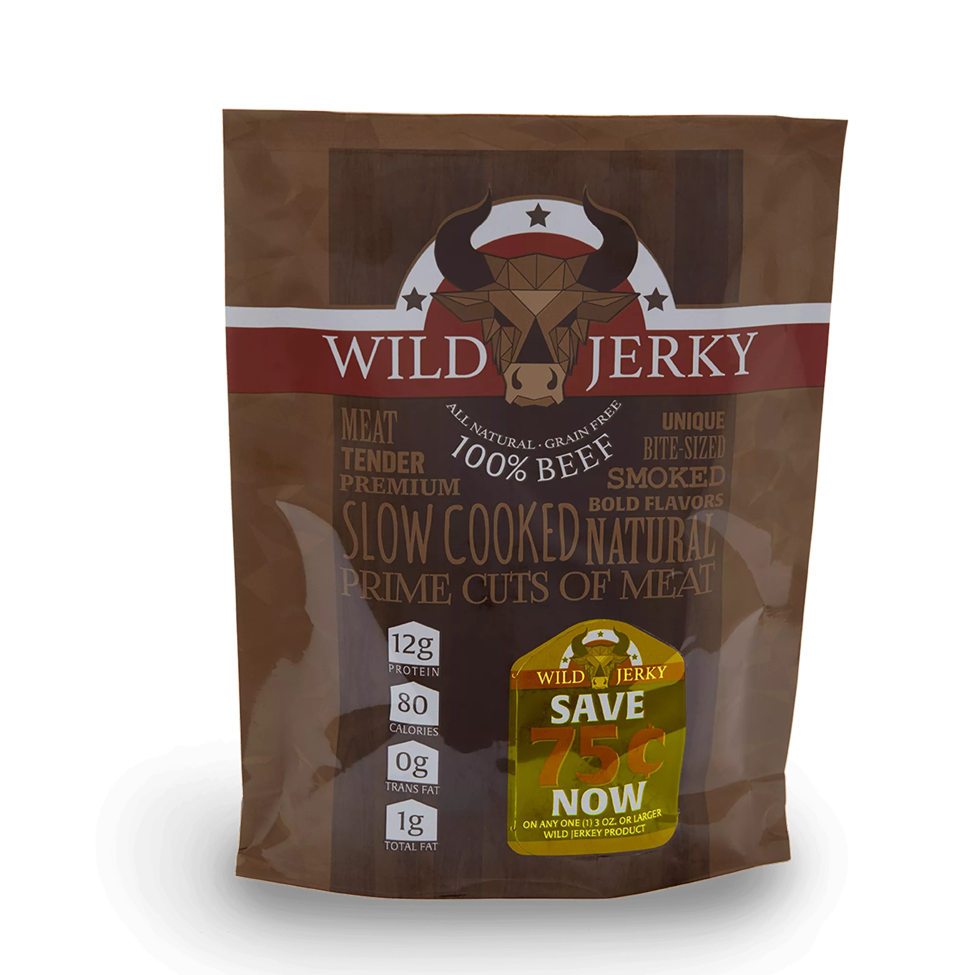 PromoPeel jerky packaging