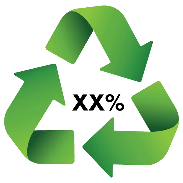 Contains Recycled Content Recycled Content EnviroSense® Icon
