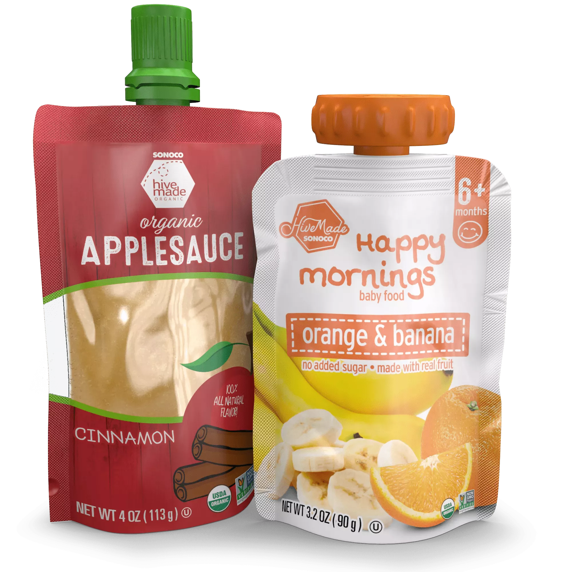 Applesauce in pouch