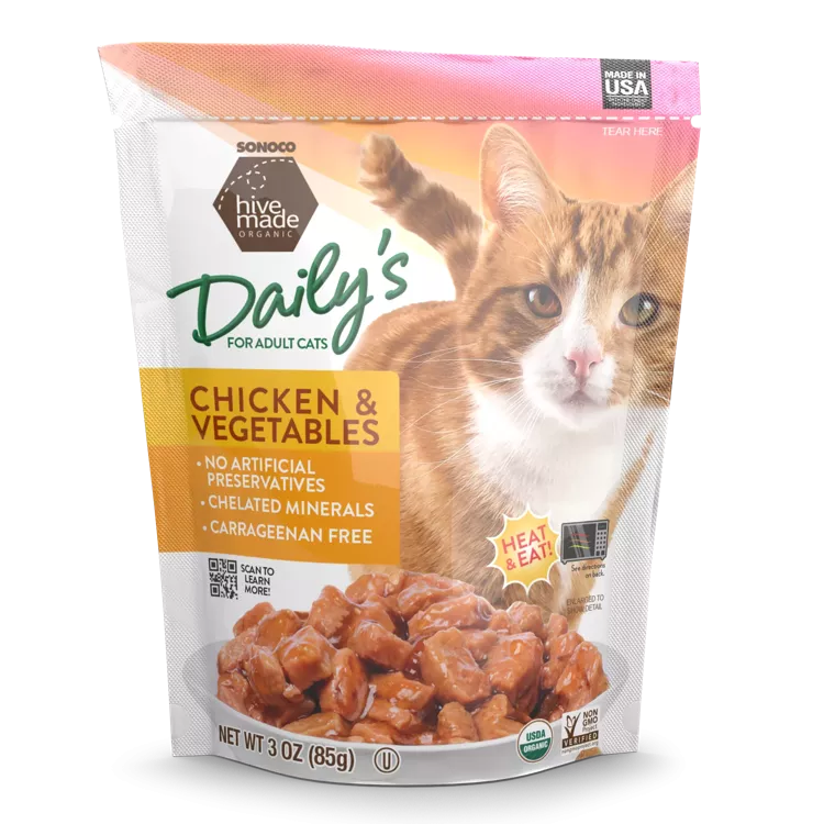 Pouch of cat treats