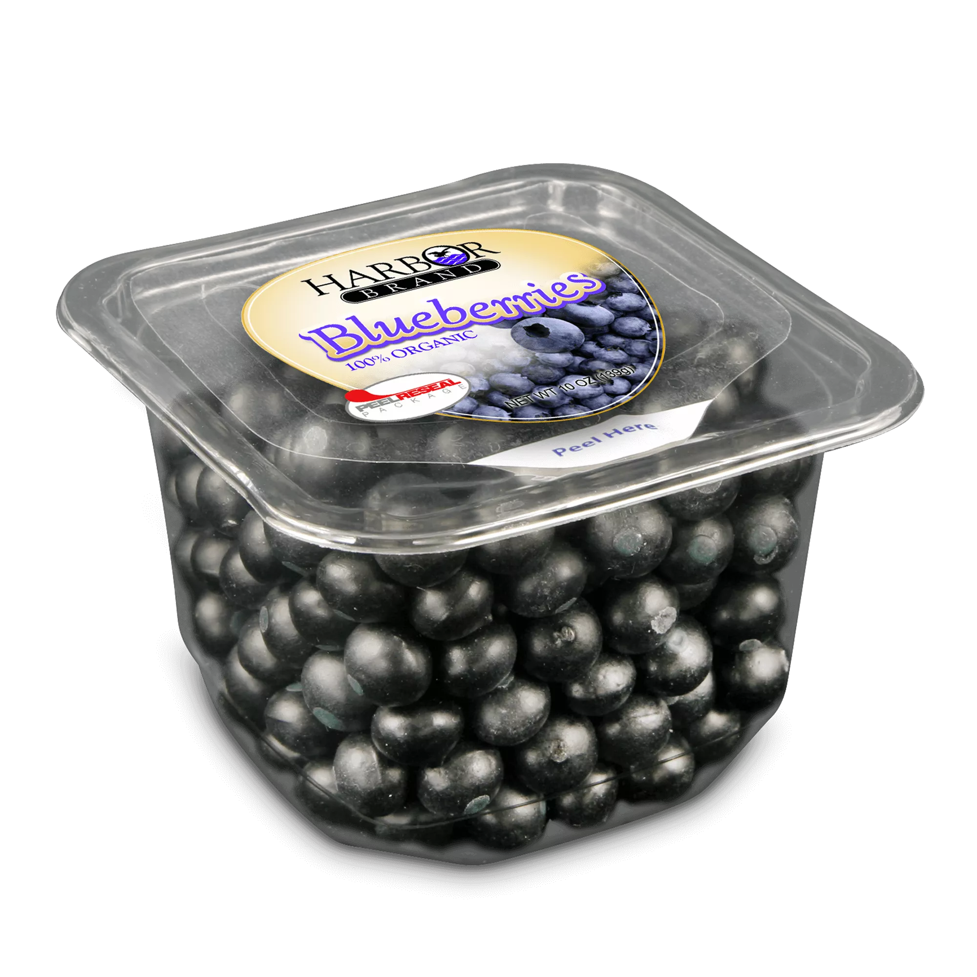 Peel and reseal produce packaging