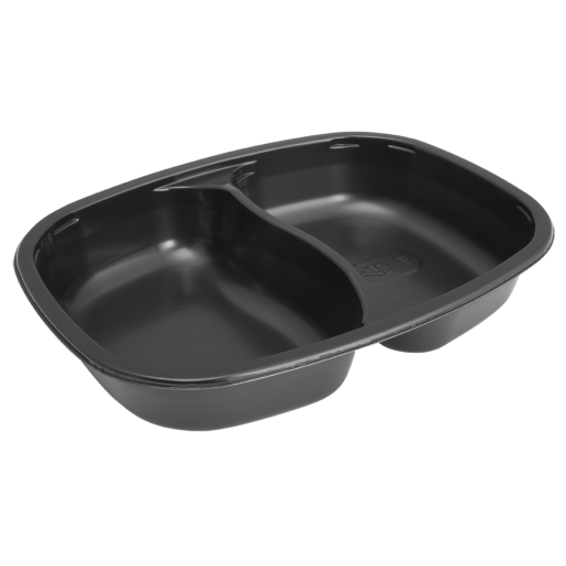 Sonoco Two Cell Oval Tray 28.2oz