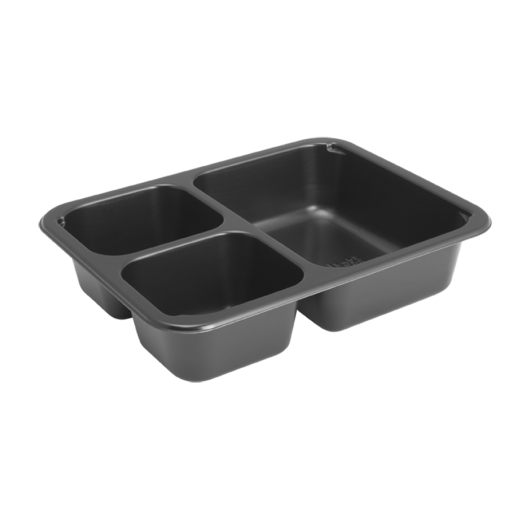 Sonoco Three Cell Rectangle Tray 35.5oz