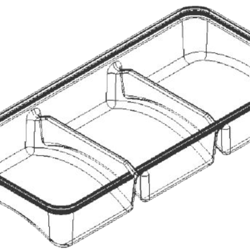 3 Compartment Brownie Bite Base
