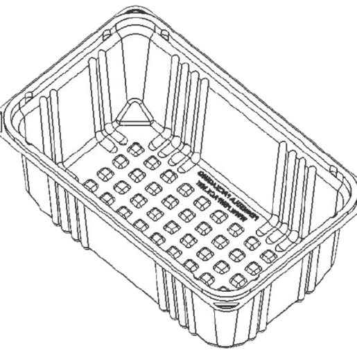 1 Lb. Mixed Green Salad Base With Waffle Bottom