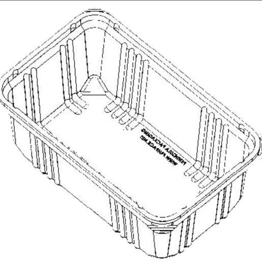 1 Lb. Mixed Green Salad Base With Flat Bottom
