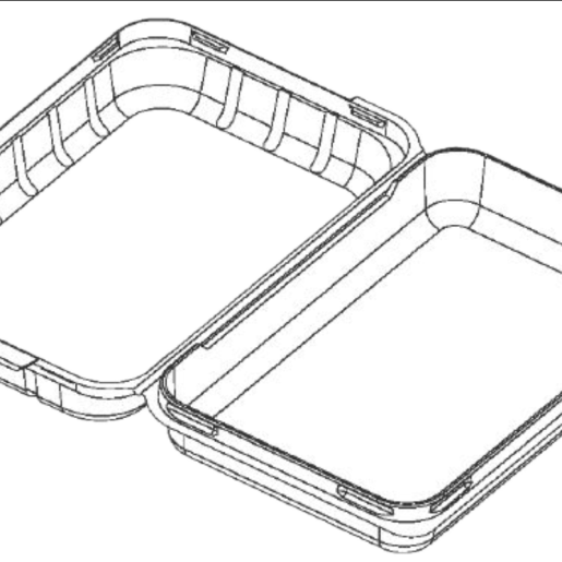 Produce Clamshell (Insert in Base and Lid)