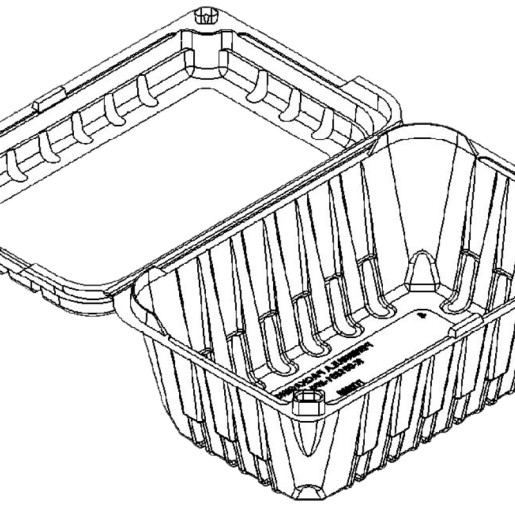 1 lb Standard “light Gauge” With Flat Lid