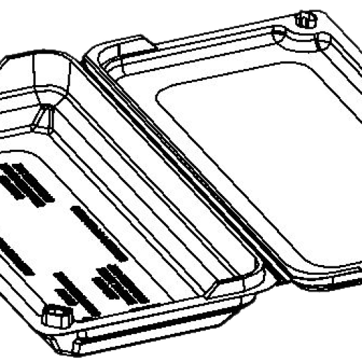 12 oz Raspberry Clamshell