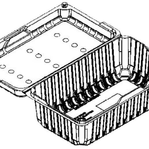 2 lb 8 Down Berry Clamshell