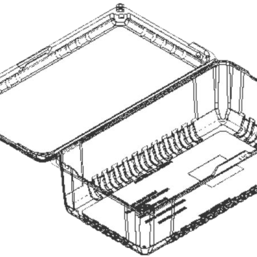 3 lb 8 Down Mid-Range Clamshell
