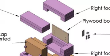 Illustration of foam insert design.