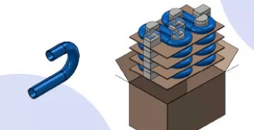 Illustration of carton box design.
