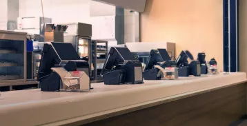 photo of fast food counter