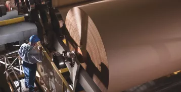 Paper roll on a machine