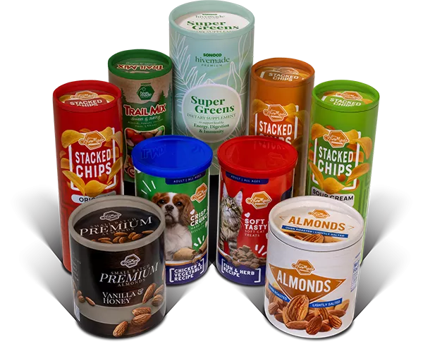 Group of Paper Bottom, All Paper Cans