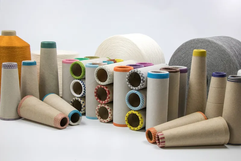 Textile paper tubes and cones