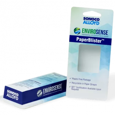 Envirosense PaperBlister packaging