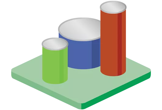 Paper bottom cans graphic