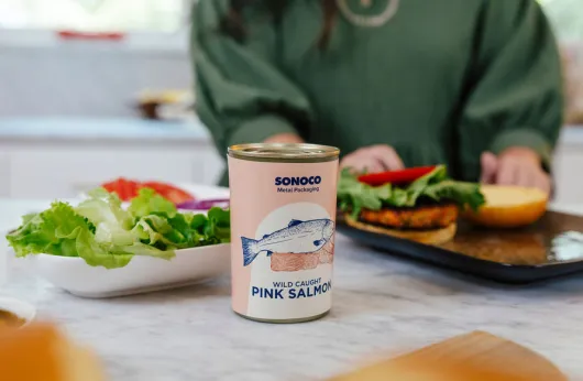 2 piece cans pink salmon can