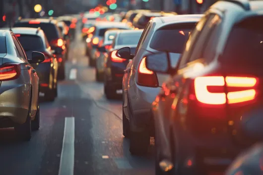 cars in the street